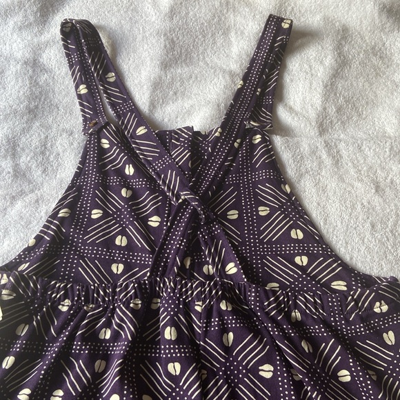 Ade + Ayo  Jumpsuit Overall Girls Purple Color Coffe Bean Print Size L - Picture 6 of 8